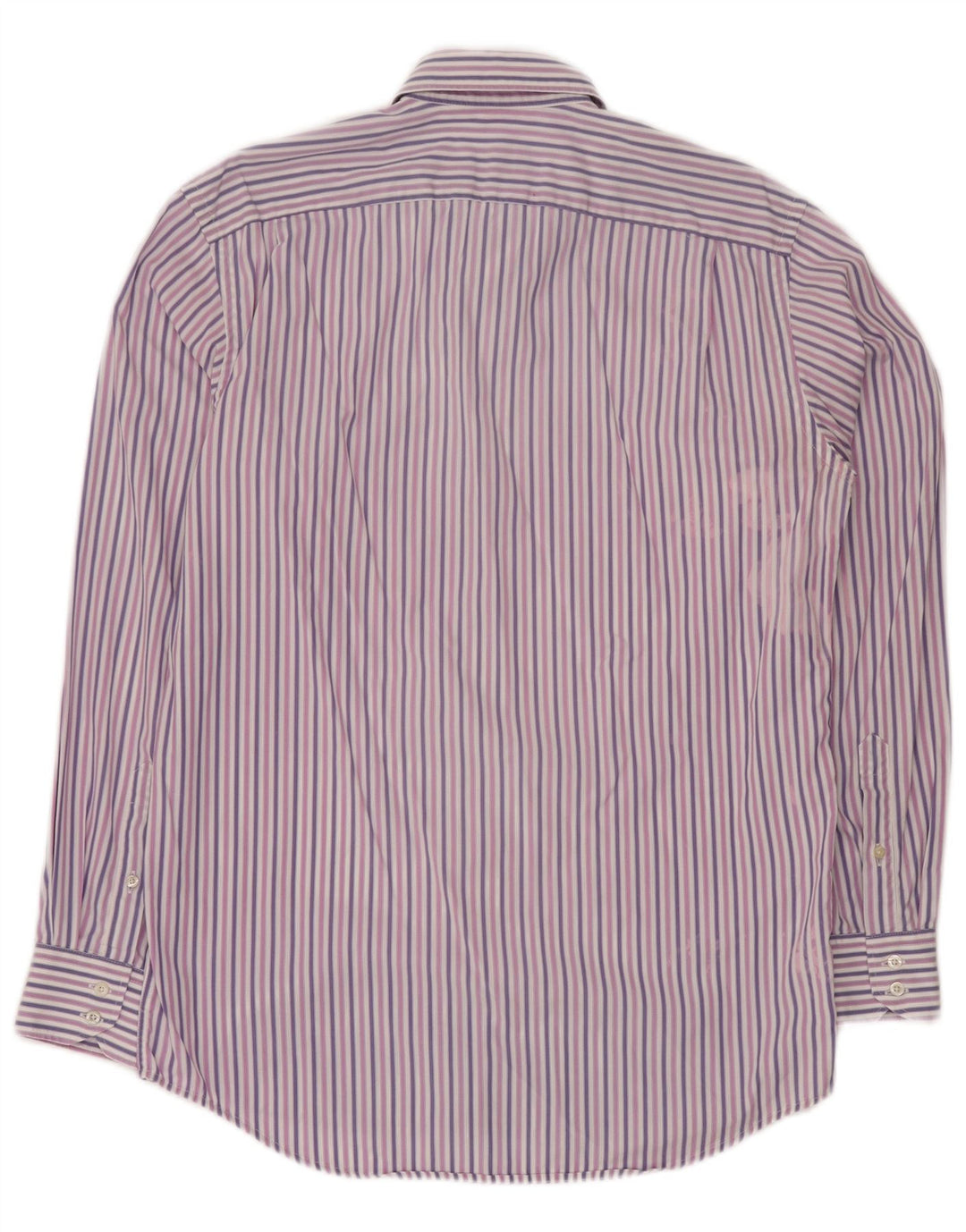 LACOSTE Mens Shirt Size 39 Medium Purple Striped Cotton