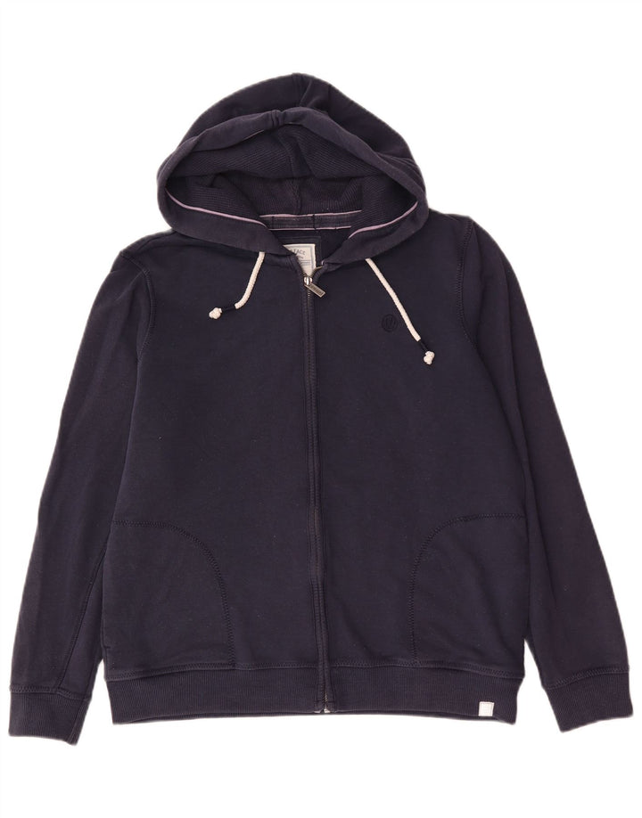 Fat Face Mens Zip Hoodie Sweater Medium Navy Blue Cotton