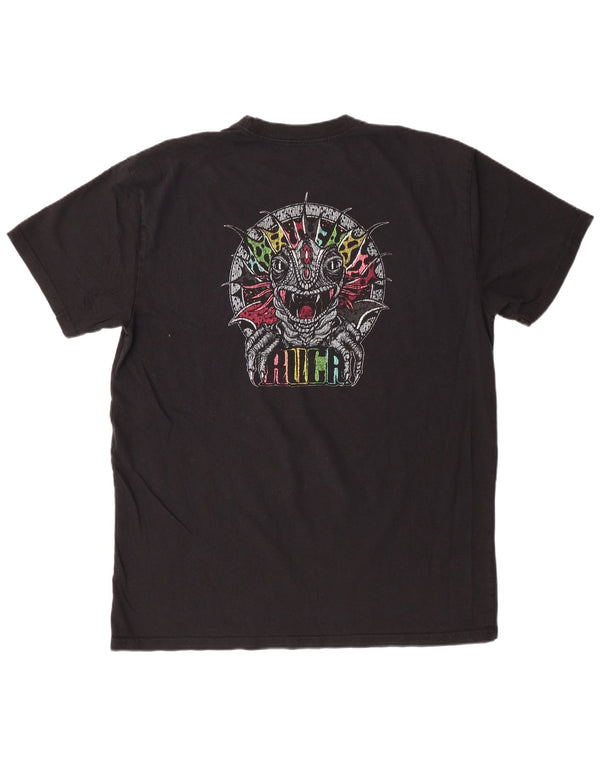 RVCA Mens Relaxed Fit Graphic T-Shirt Top Large Black