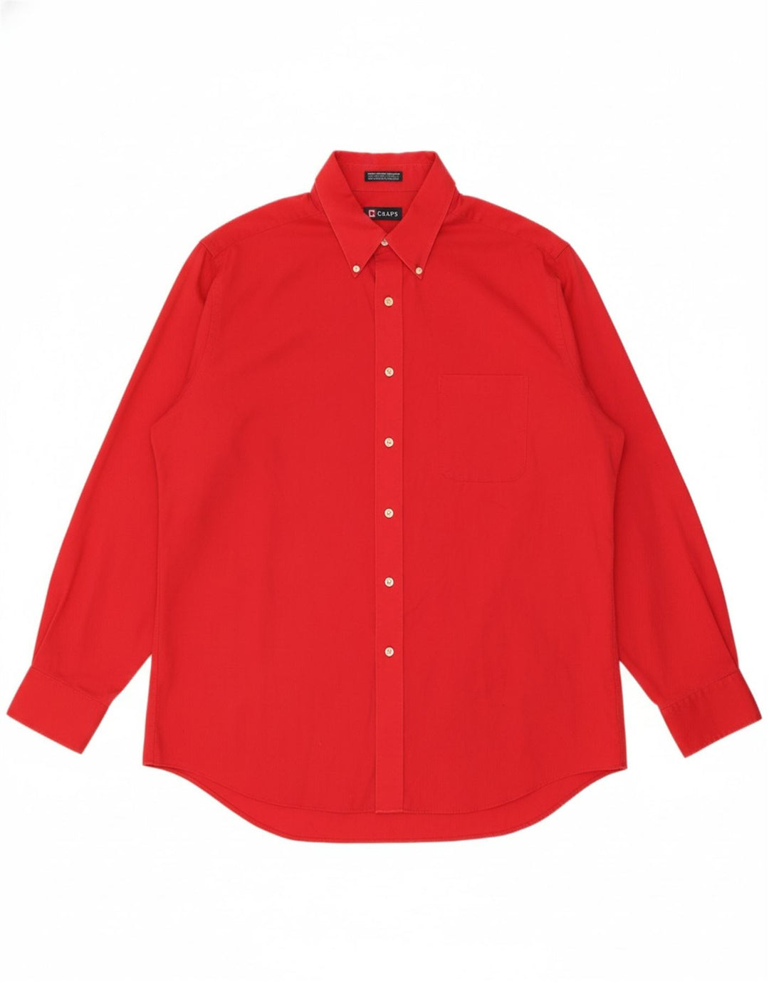 CHAPS Mens Regular Fit Shirt Size 17 1/2 XL Red Cotton