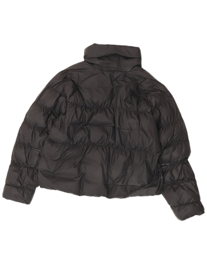 Nike Womens Crop Oversized Padded Jacket UK 10 Small Black Polyester