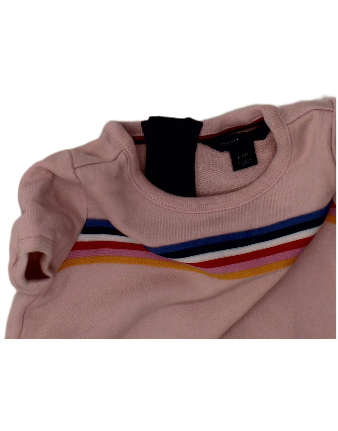 TOMMY HILFIGER Baby Girls Playsuit 6-9 Months  Pink Striped Cotton