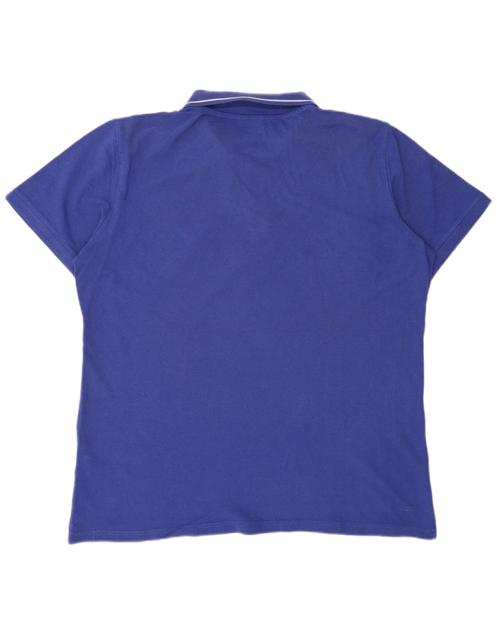 CARRERA Mens Polo Shirt 2XL Blue Cotton