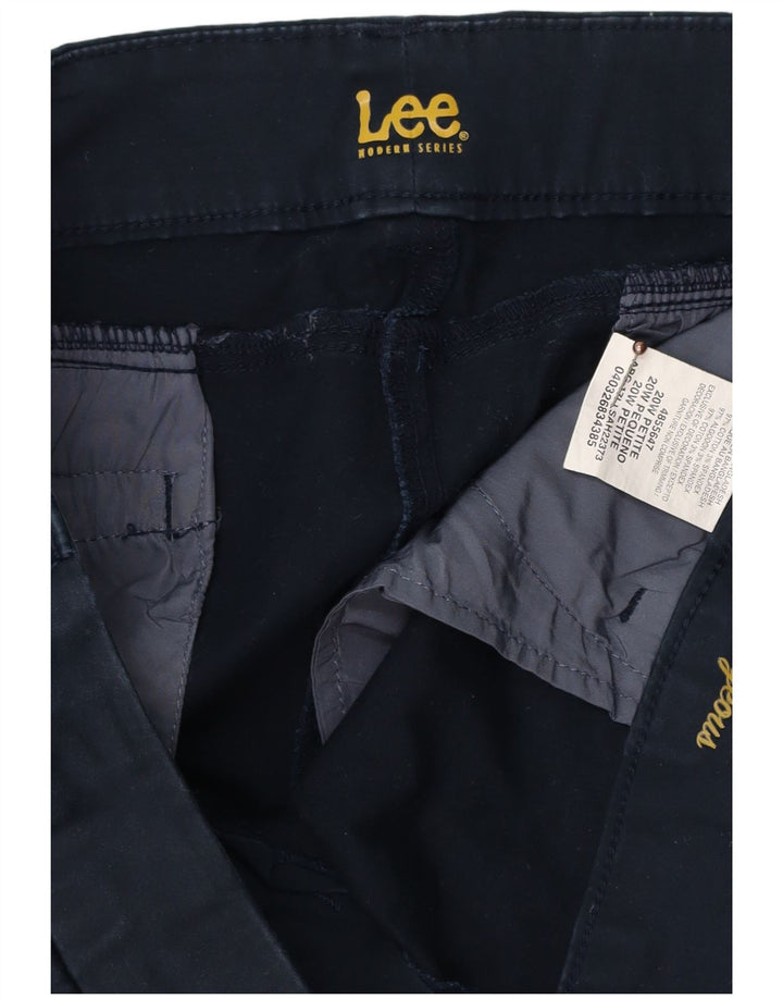 LEE Womens Petite Straight Casual Trousers US 20 3XL W40 L27 Navy Blue