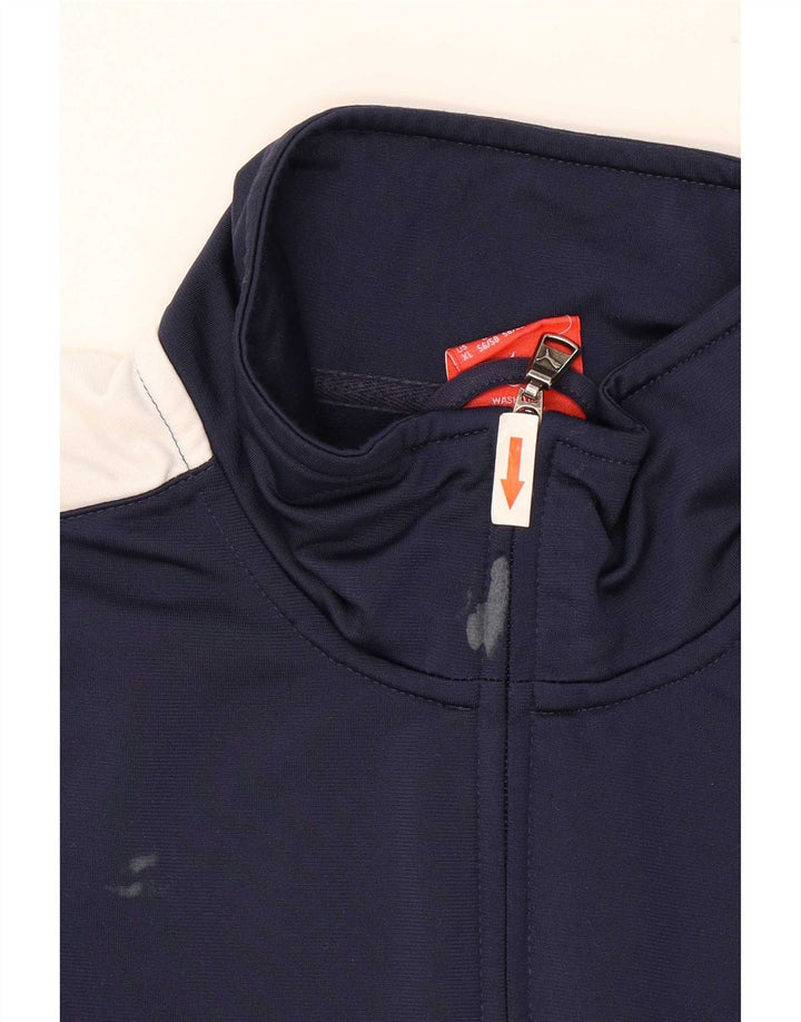 Puma Mens Tracksuit Top Jacket XL Navy Blue Colourblock Polyester