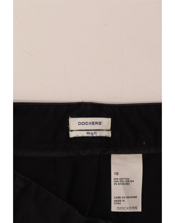 DOCKERS Womens Bermuda Shorts US 10 Large W32  Black Cotton Vintage Dockers and Second-Hand Dockers from Messina Hembry 