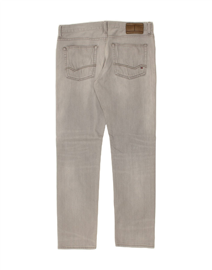 TOMMY HILFIGER Womens Bleecker Slim Jeans W34 L32  Grey Vintage Tommy Hilfiger and Second-Hand Tommy Hilfiger from Messina Hembry 