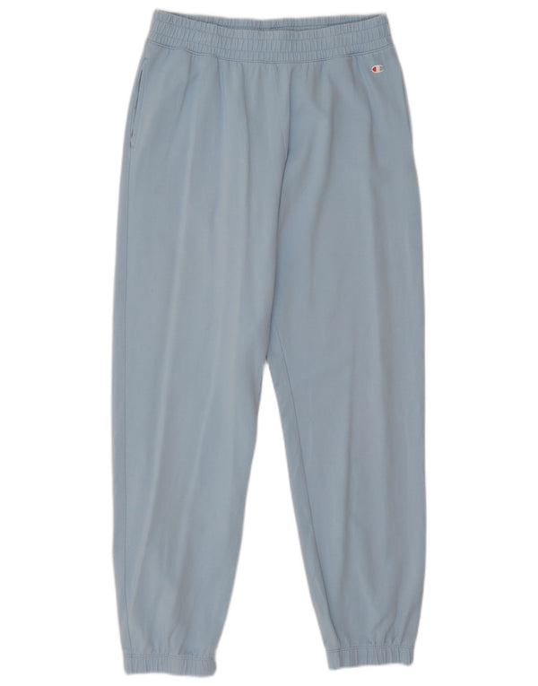 Champion Womens Tracksuit Trousers Joggers UK 14 Large Blue Cotton