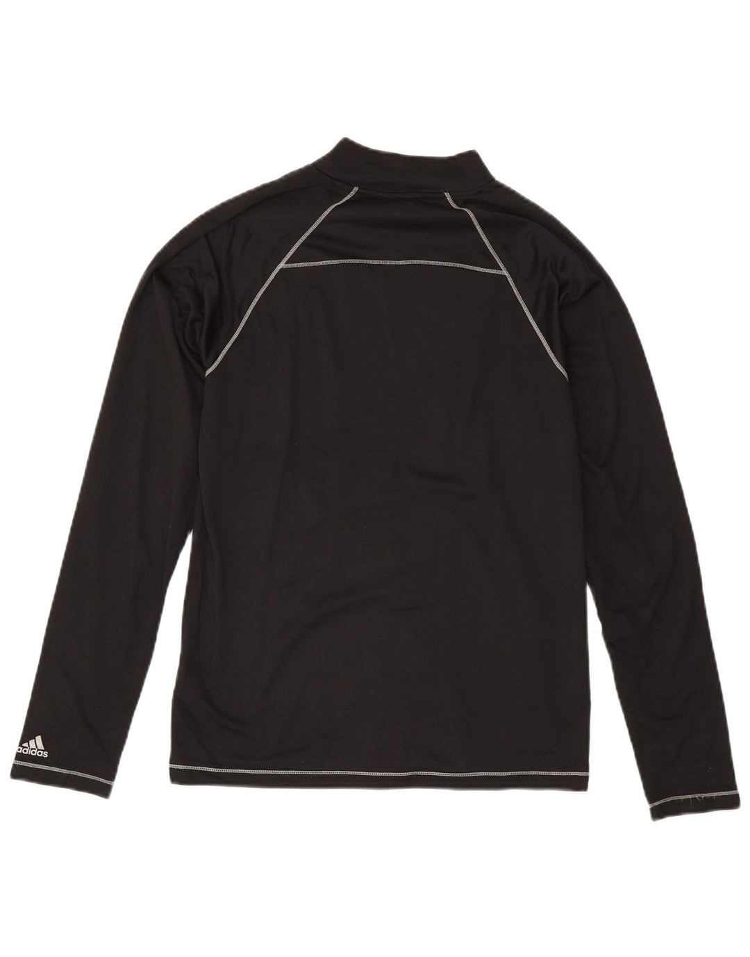 Adidas Mens Top Long Sleeve Small Black Polyester Sports