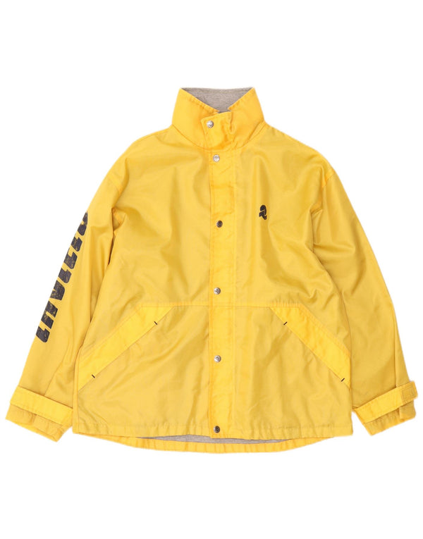 Invicta Womens Graphic Windbreaker Jacket UK 14 Large Yellow Polyamide