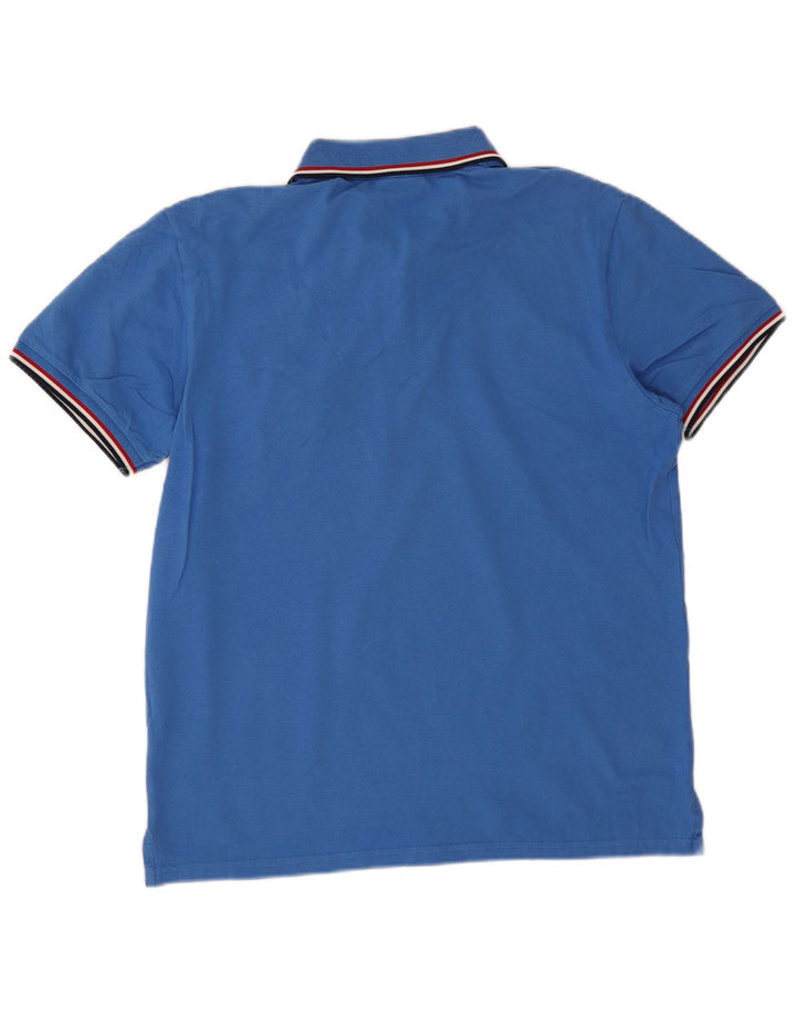 Gant Mens Polo Shirt Medium Blue Cotton