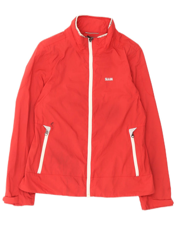 Slam Womens Rain Jacket UK 14 Medium Red Nylon