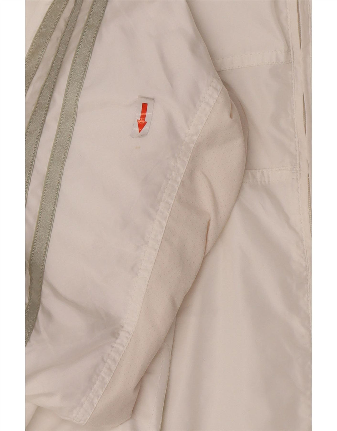 Adidas Womens Clima 365 Tracksuit Top Jacket UK 14 Medium White Polyester