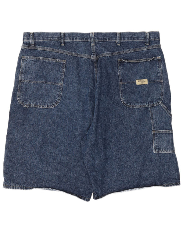 Wrangler Mens Denim Cargo Shorts W42 2XL Blue