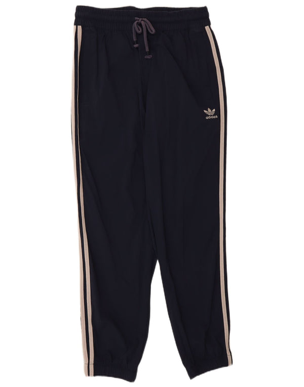 Adidas Mens Tracksuit Trousers Joggers Medium Navy Blue Polyester