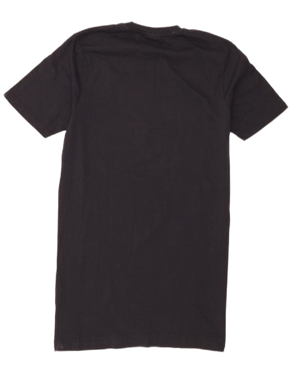 Ellesse Womens Heritage Graphic T-Shirt Dress UK 8 Small  Black