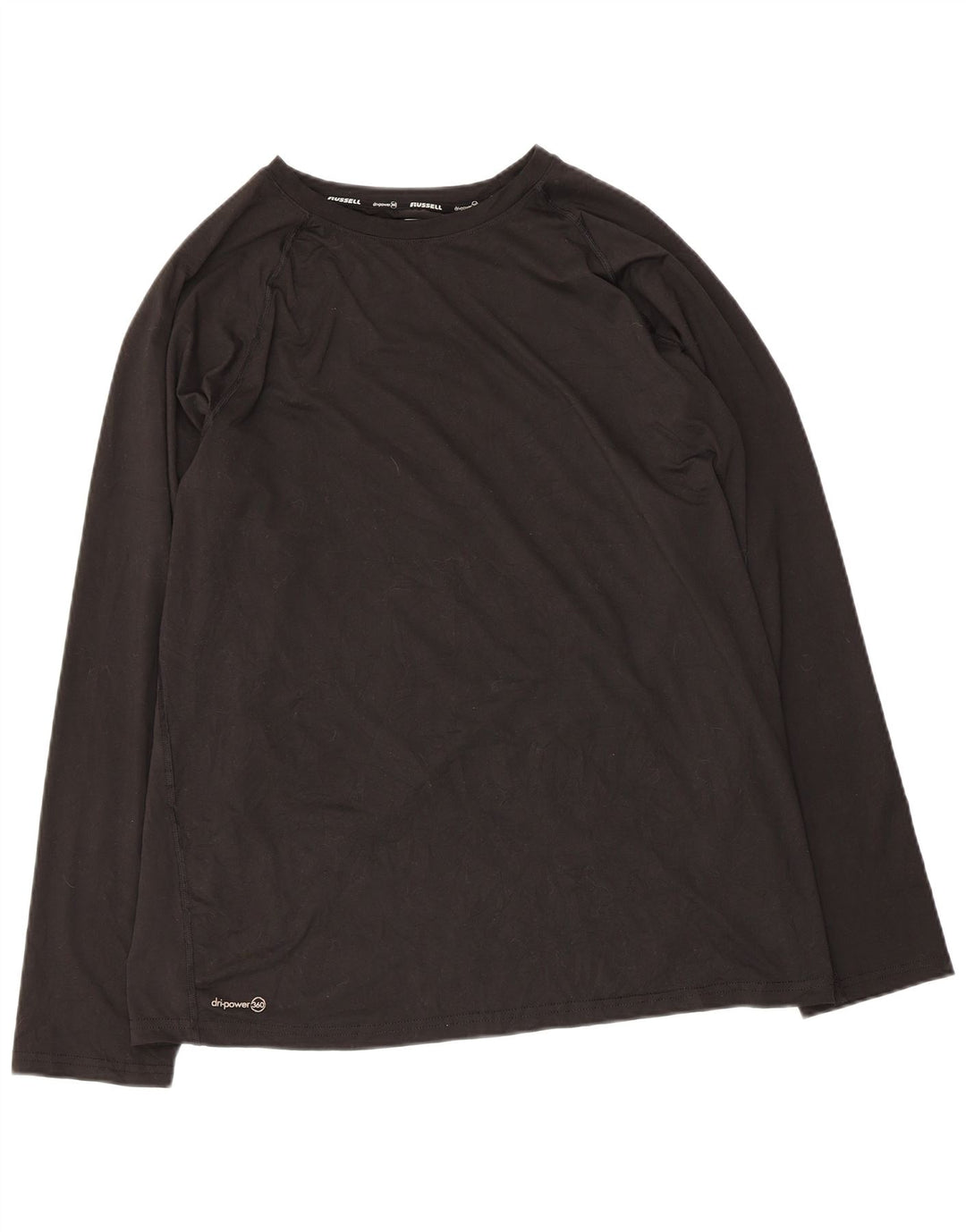 RUSSELL ATHLETIC Mens Top Long Sleeve XL Grey Polyester