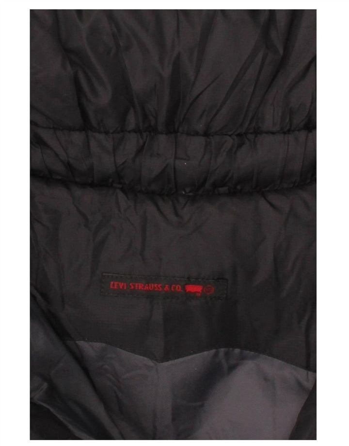 LEVI'S Womens Padded Jacket UK 6 XS Black Nylon
