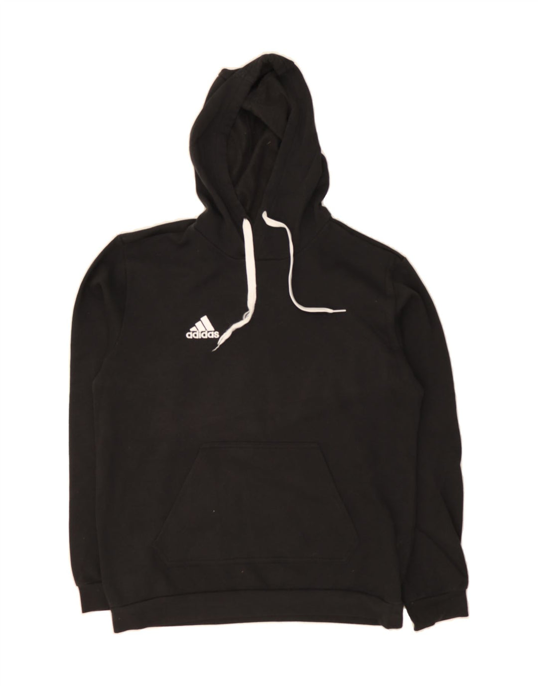 ADIDAS Mens Hoodie Jumper Medium Black Cotton Vintage Adidas and Second-Hand Adidas from Messina Hembry 
