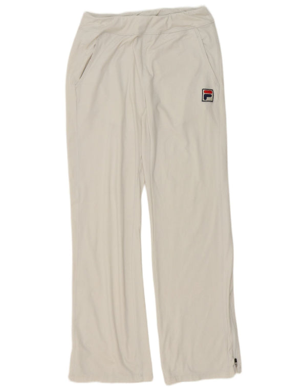 Fila Womens Tracksuit Trousers UK 10 Small White Sports