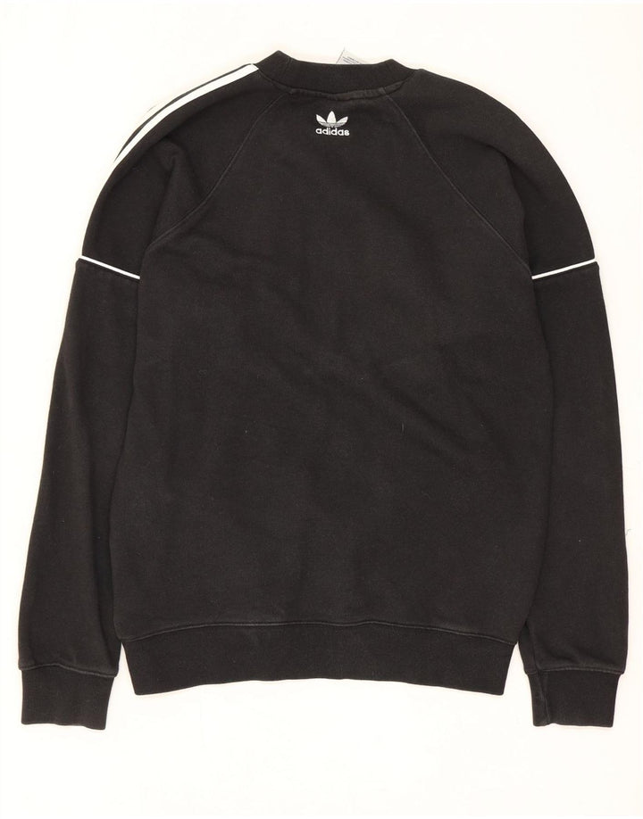 ADIDAS Mens Sweatshirt Jumper XS Black Cotton