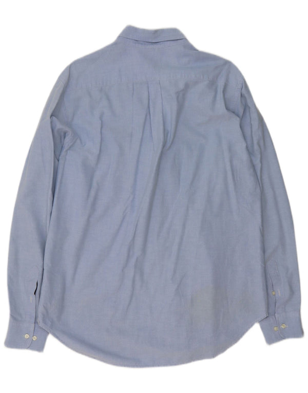 Henry Cottons Mens Shirt Size 42 Large Blue Cotton