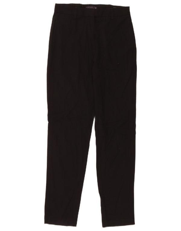 Marks & Spencer Womens Tapered Chino Trousers UK 8 Small W26 L28 Black