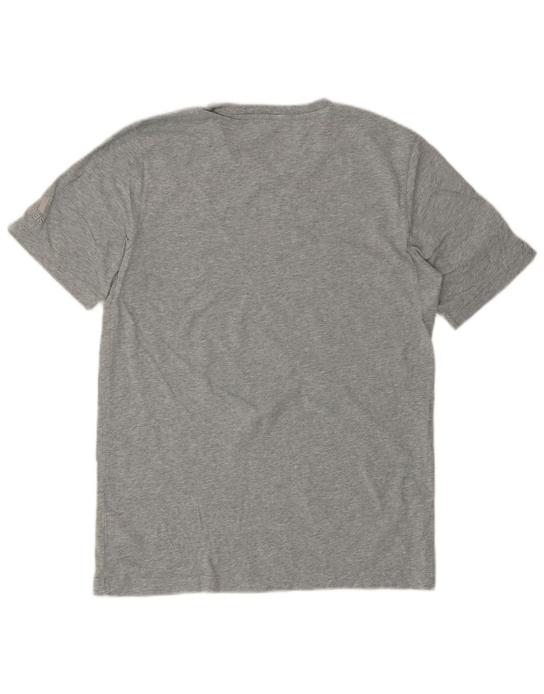 ADIDAS Mens Graphic T-Shirt Top Small Grey Cotton