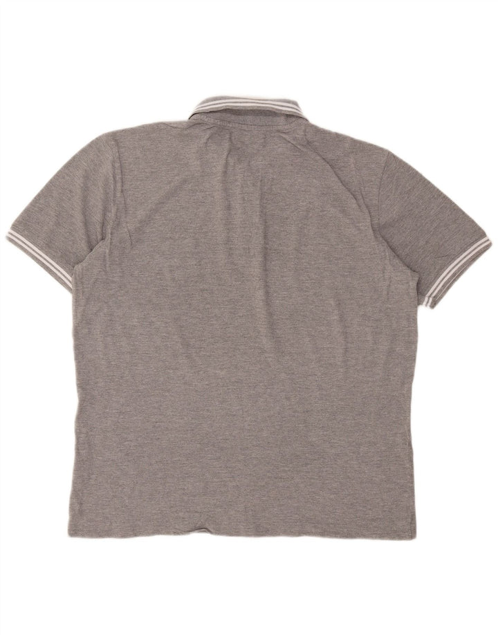 Kappa Mens Polo Shirt XL Grey Cotton
