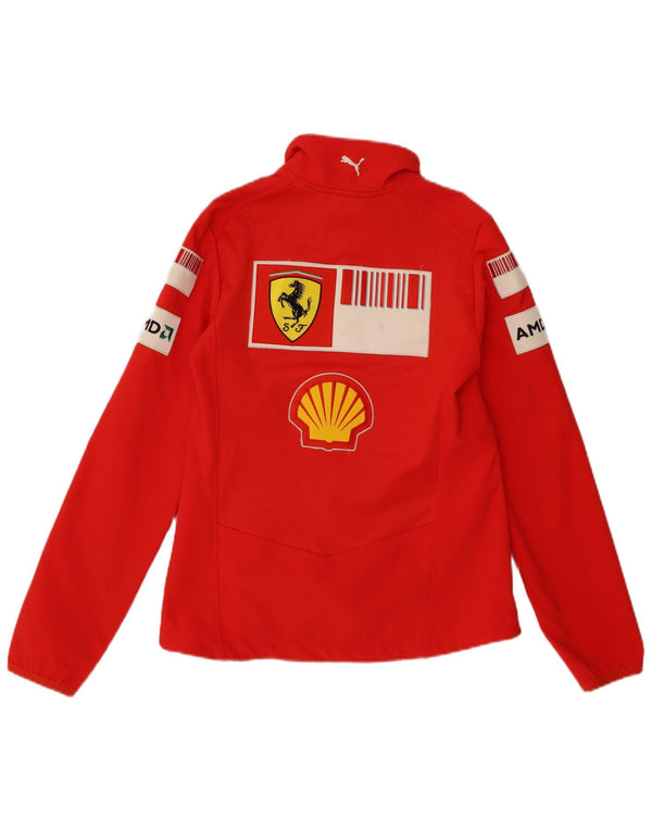Puma Mens Ferrari Graphic Tracksuit Top Jacket Small Red Polyester