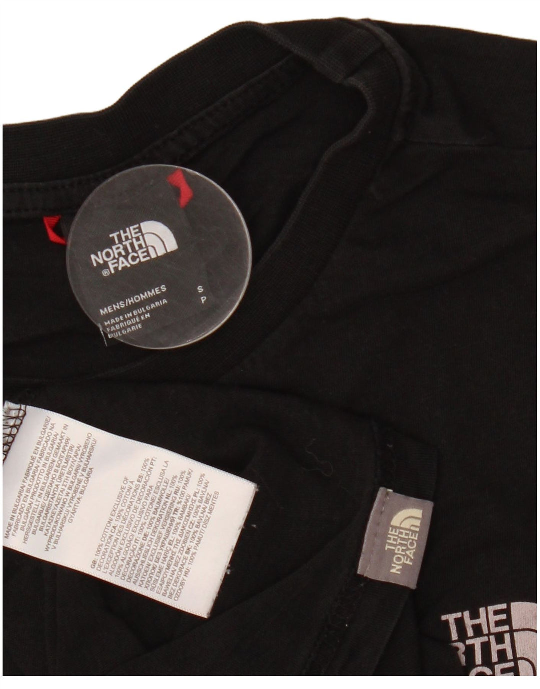 THE NORTH FACE Mens T-Shirt Top Small Black Cotton
