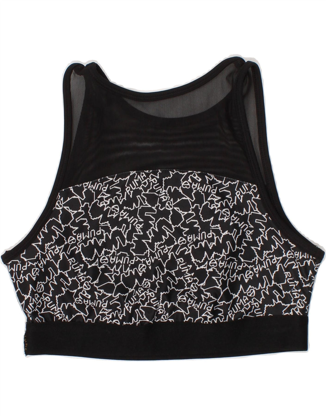 PUMA Girls Graphic Vest Top 11-12 Years  Black Polyester Vintage Puma and Second-Hand Puma from Messina Hembry 