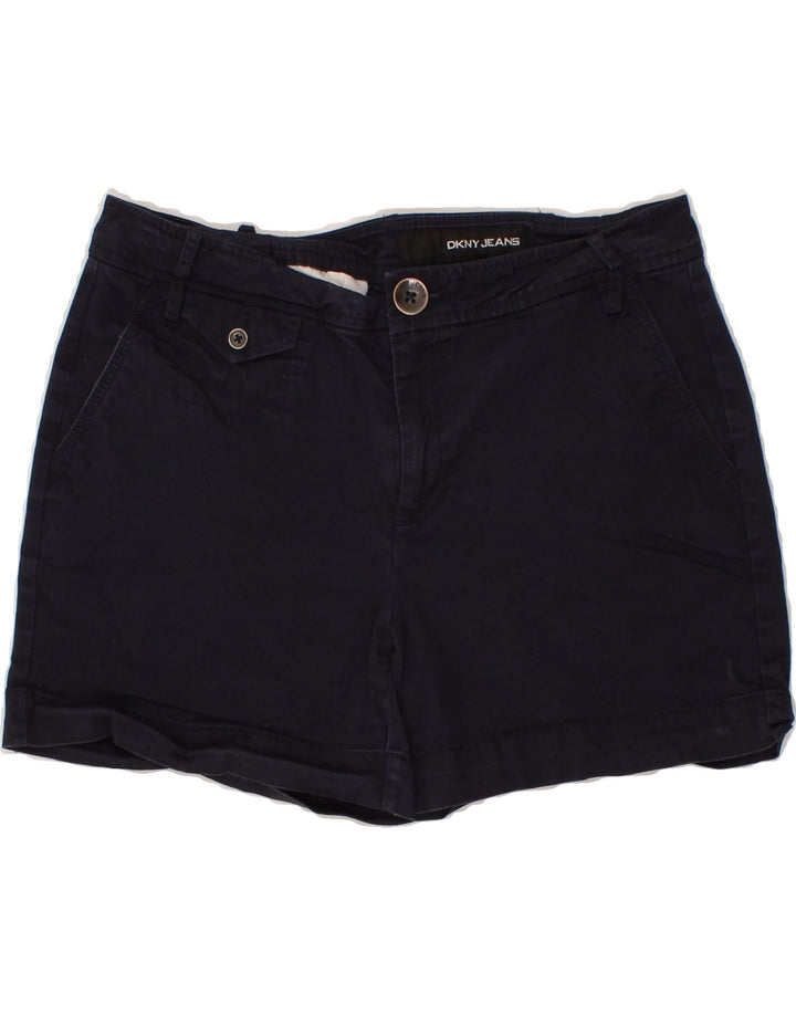 DKNY Womens Chino Shorts US 6 Medium W30 Navy Blue Cotton Vintage Dkny and Second-Hand Dkny from Messina Hembry 