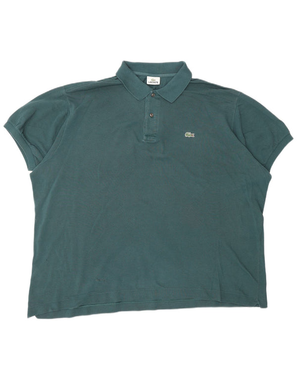 LACOSTE Mens Polo Shirt Size 9 4XL Green Cotton