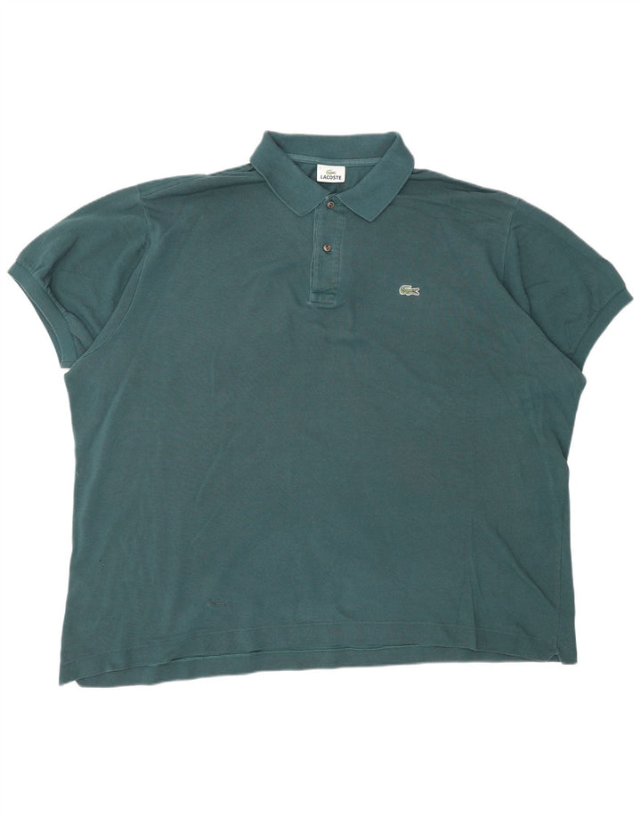LACOSTE Mens Polo Shirt Size 9 4XL Green Cotton