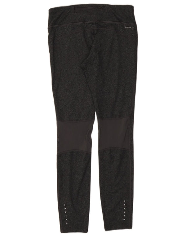 Nike Womens Dri Fit Leggings UK 12 Medium Grey