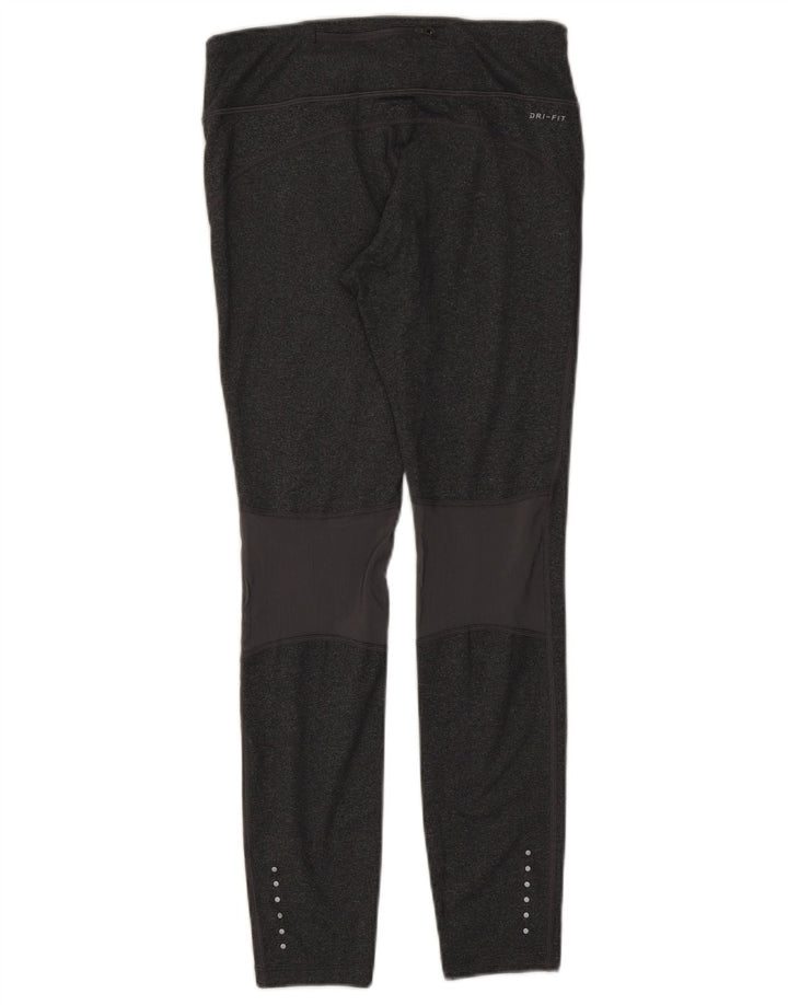 Nike Womens Dri Fit Leggings UK 12 Medium Grey