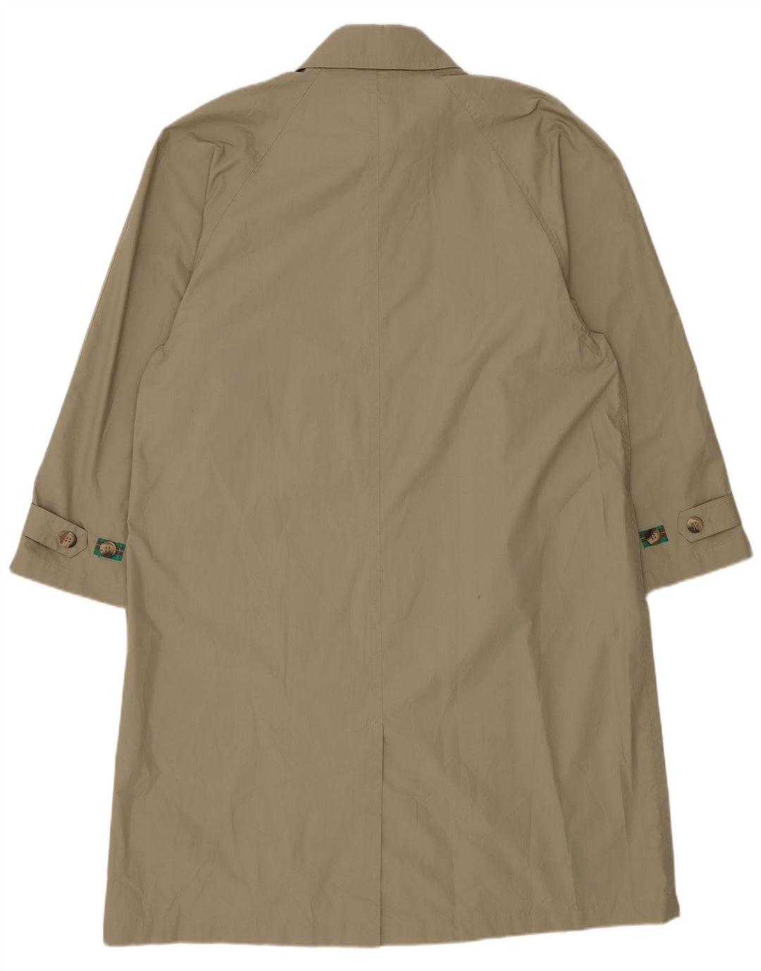 LEADER Mens Overcoat UK 40 Large Khaki Polyester