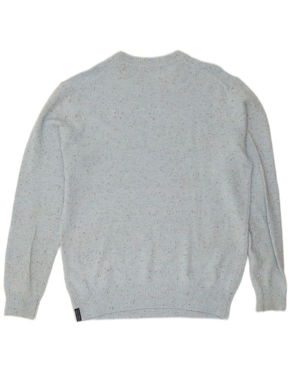 Scotch & Soda Mens Crew Neck Jumper Sweater XL Blue Flecked Viscose