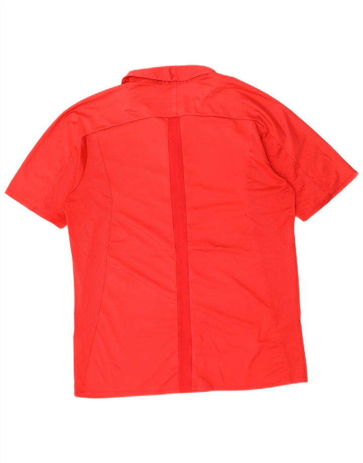 ADIDAS Mens Polo Shirt Large Red Polyester