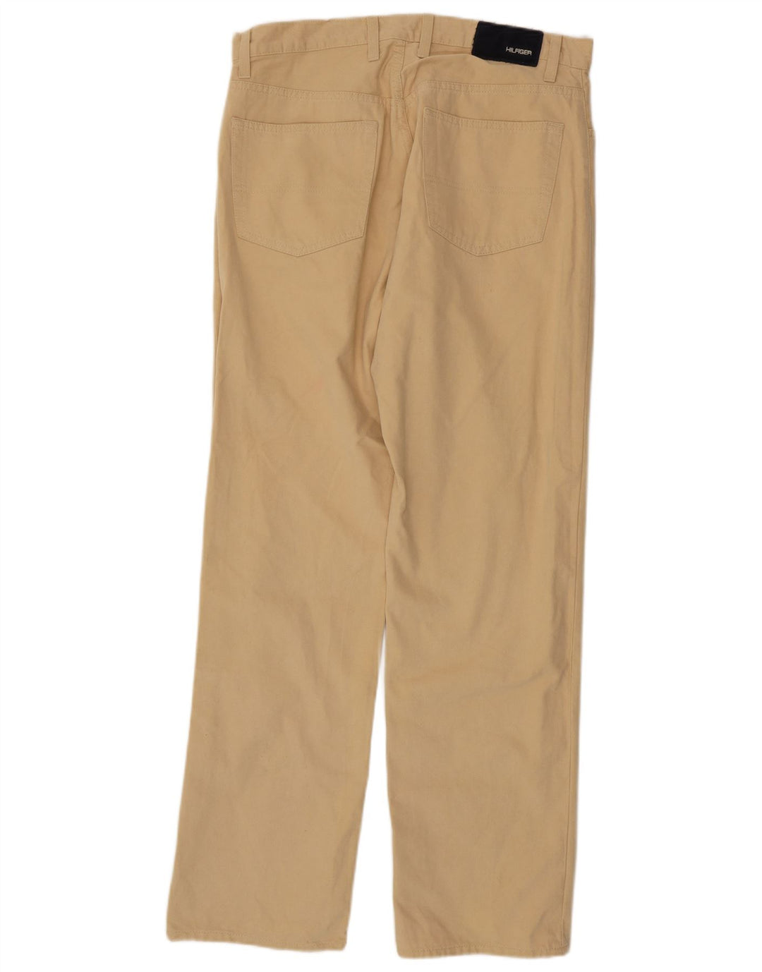 TOMMY HILFIGER Mens Straight Casual Trousers W34 L32  Beige Cotton