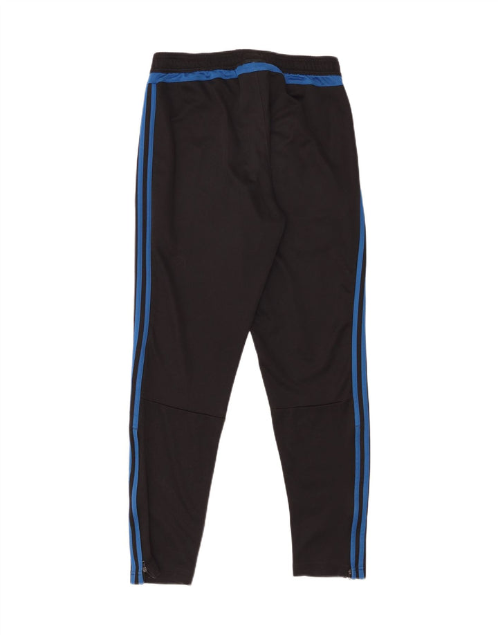 ADIDAS Mens Tracksuit Trousers Medium Black Polyester