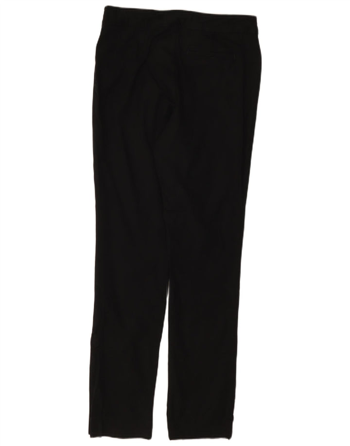 CHAPS Womens Slim Casual Trousers US 8 Medium W30 L31 Black Cotton