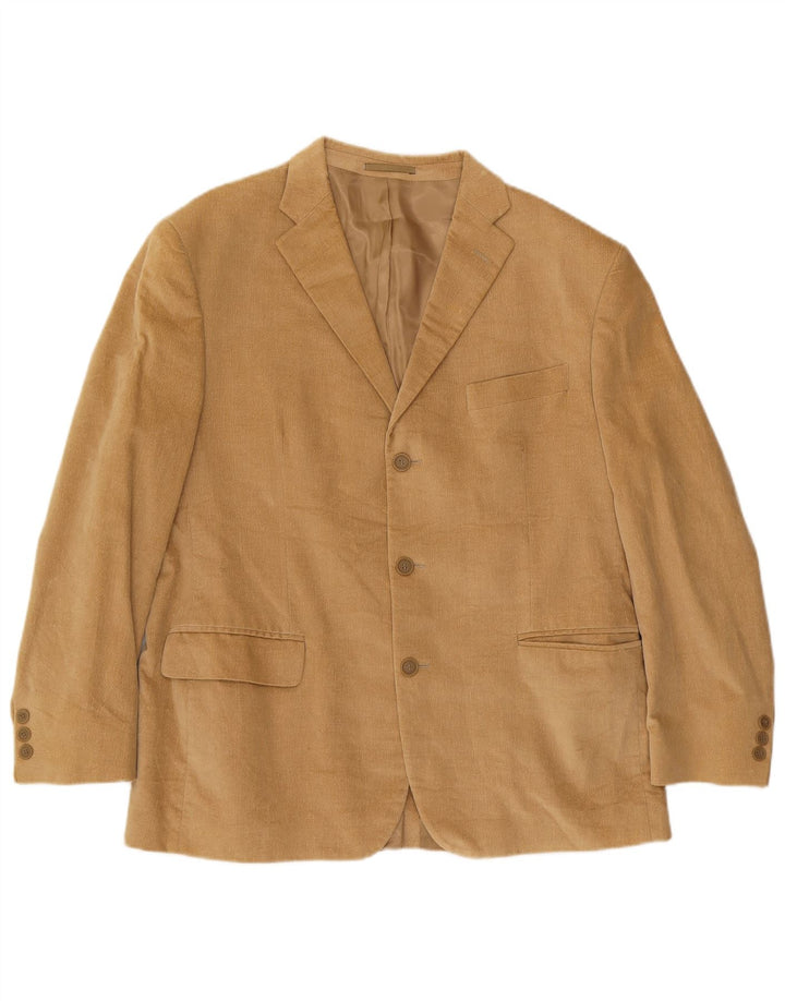 Pierre Cardin Mens 3 Button Blazer Jacket UK 40 Large Beige