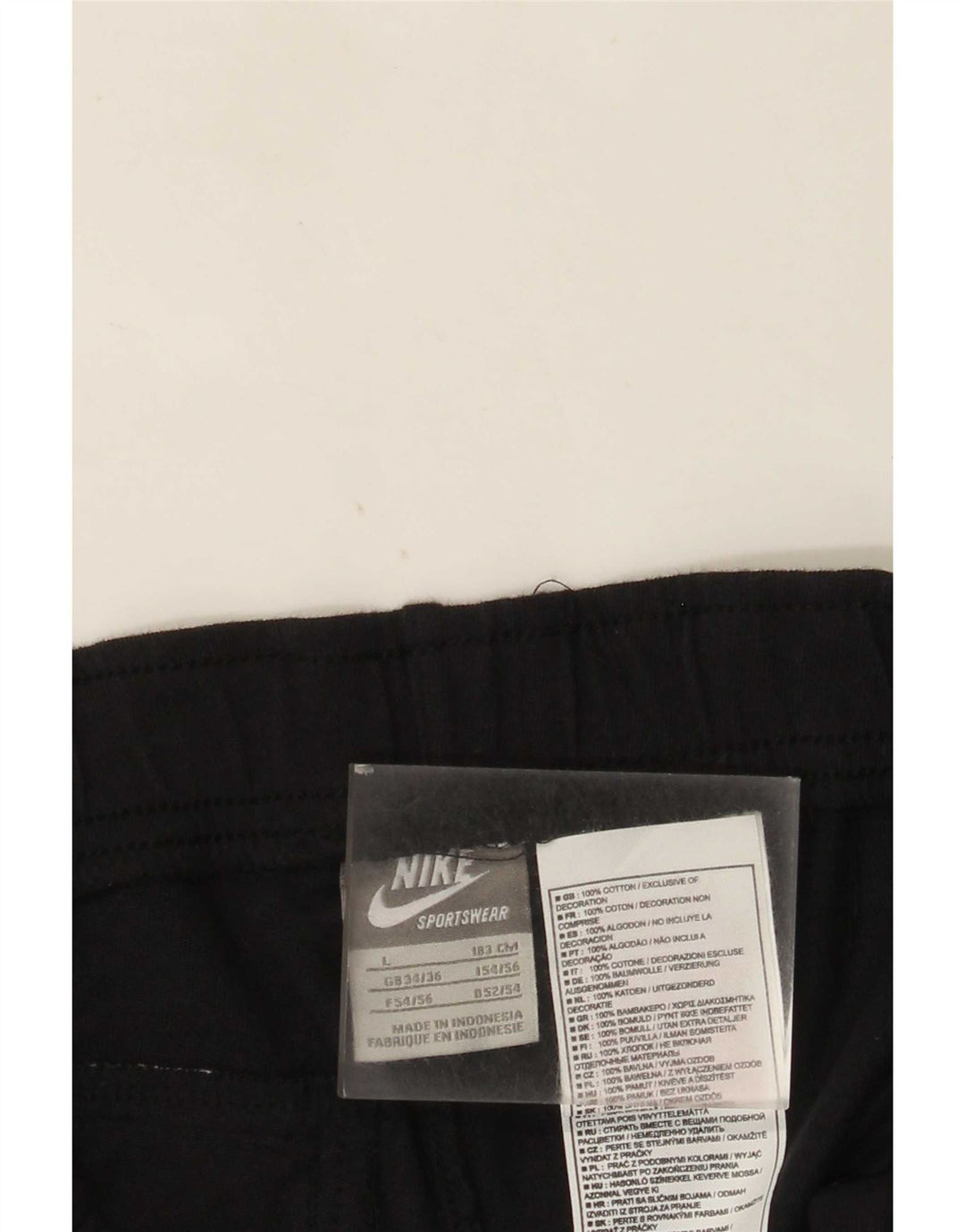 Nike Mens Sport Shorts Large Black Cotton