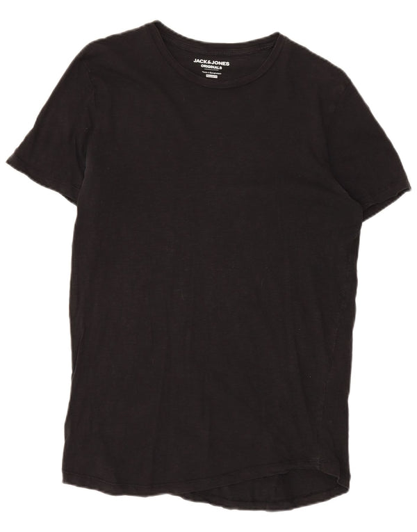 Jack & Jones Mens Regular Fit T-Shirt Top Medium Black Cotton