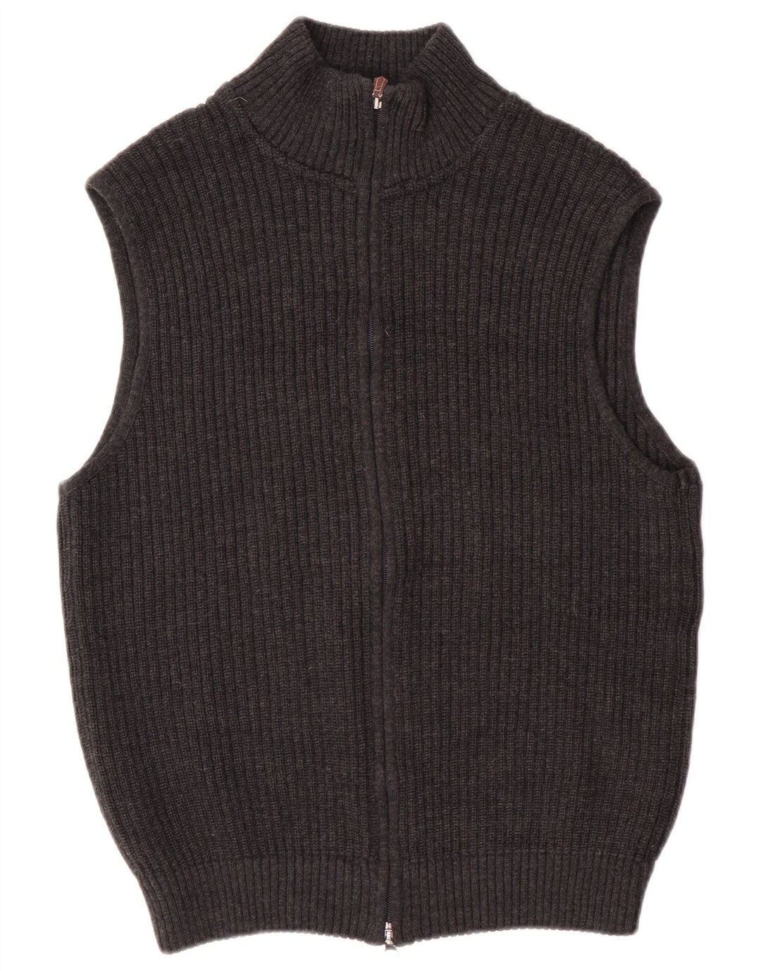 Bramante Mens Cardigan Sweater Medium Grey Virgin Wool