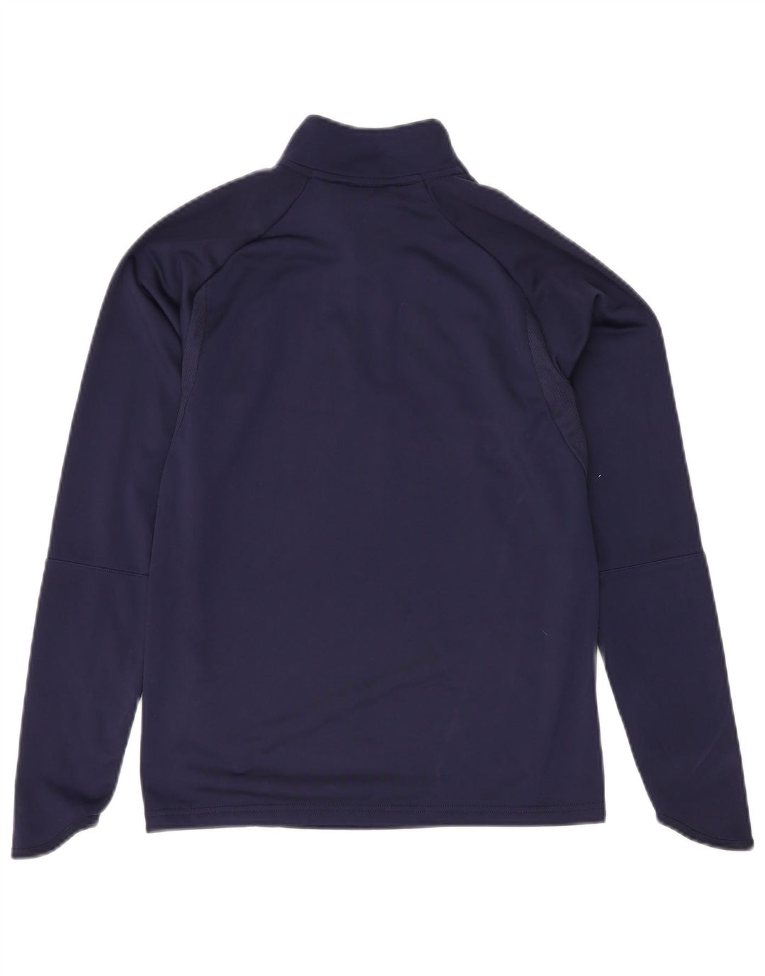 PUMA Boys Zip Neck Top Long Sleeve 13-14 Years Navy Blue Polyester