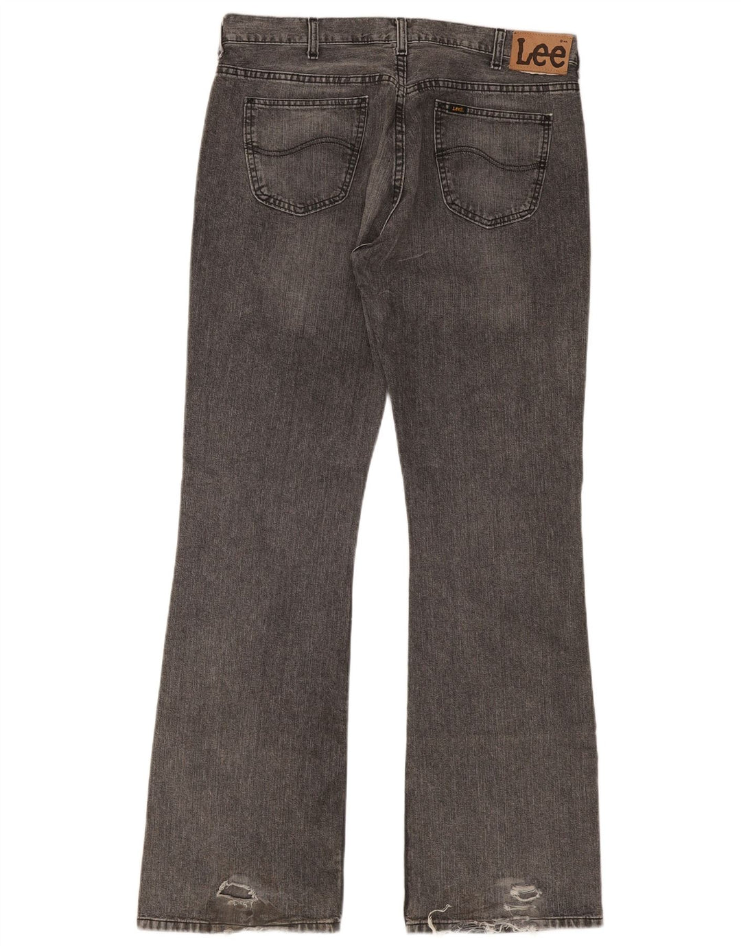 Lee Mens Bootcut Jeans W38 L36 Grey Cotton