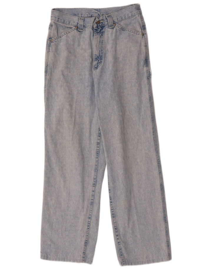 LEE Womens Cargo Loose Jeans W28 L28 Blue Cotton